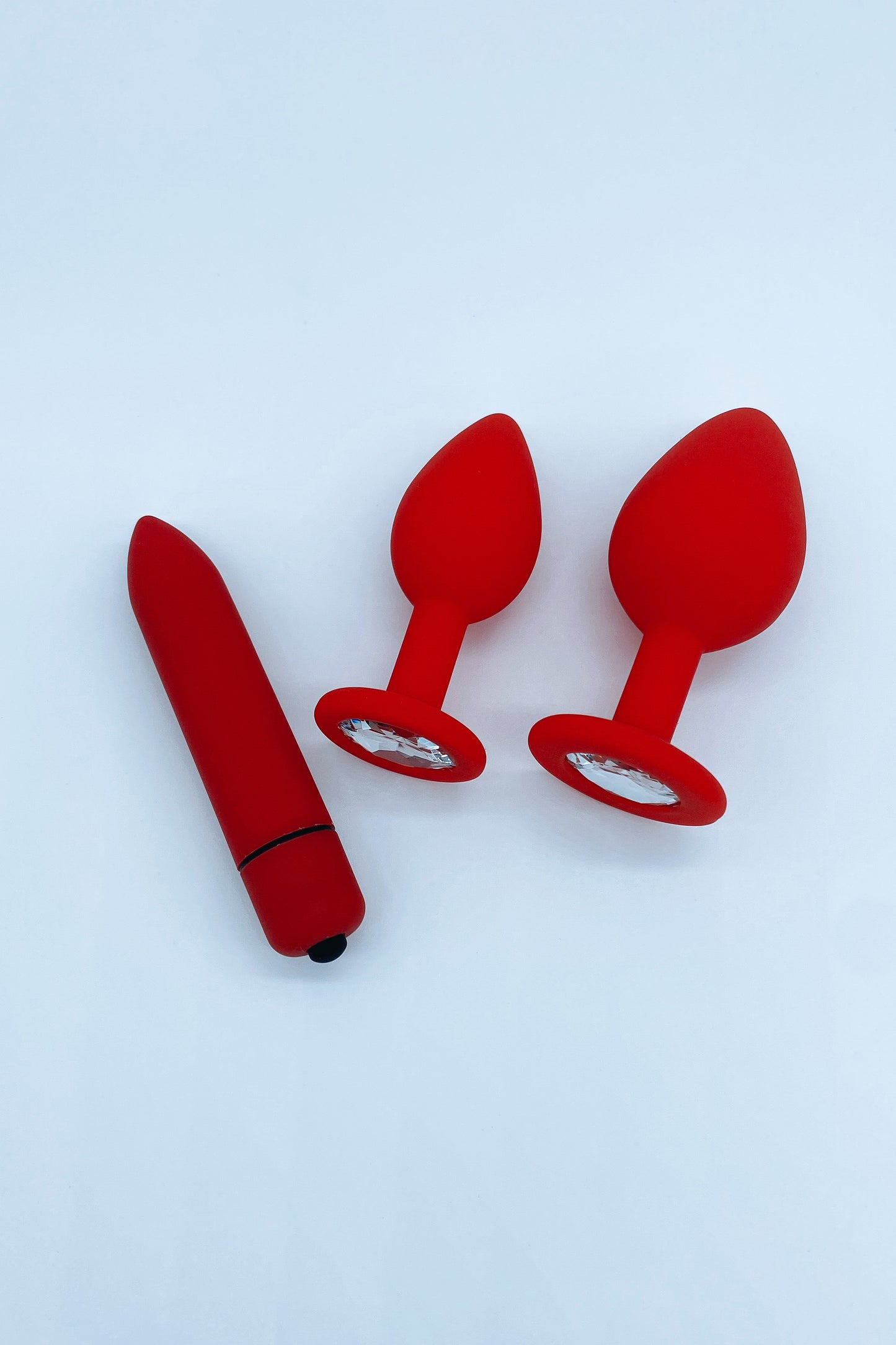 10 Speed Mini Bullet Vibrator and 2/3 Piece Butt Plug Set